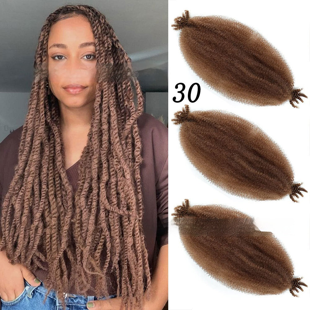 Extensions Crochet Springy Afro Twist en Fibre Haute Température